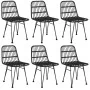 Juego de comedor de jardín 7 piezas ratán sintético negro von , Gartensets - Ref: Foro24-3157885, Preis: 672,26 €, Rabatt: %