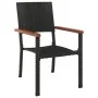 Juego de comedor de jardín 5 piezas ratán sintético negro von , Gartensets - Ref: Foro24-3156680, Preis: 361,66 €, Rabatt: %
