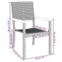 Juego de comedor de jardín 5 piezas ratán sintético negro von , Gartensets - Ref: Foro24-3156680, Preis: 361,66 €, Rabatt: %