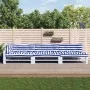 Cojines para palés 7 piezas tela a rayas azul y blanco von , Kissen für Stühle und Sofas - Ref: Foro24-3188918, Preis: 214,38...