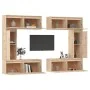 Muebles para TV 6 piezas madera maciza de pino by , TV Furniture - Ref: Foro24-3100199, Price: 347,68 €, Discount: %
