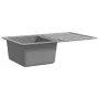 Fregadero reversible gris de granito de una cubeta con escurridor von , Sinkt - Ref: Foro24-141670, Preis: 226,44 €, Rabatt: %