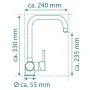 EISL Grifo monomando de cocina FUTURA baja presión negro mate von , Wasserhähne - Ref: Foro24-446470, Preis: 98,03 €, Rabatt: %