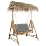 Banco columpio 2 plazas hojas de palma y cojín bambú 202 cm by , Garden rockers - Ref: Foro24-3063934, Price: 478,02 €, Disco...