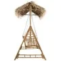 Banco columpio 2 plazas hojas de palma y cojín bambú 202 cm by , Garden rockers - Ref: Foro24-3063934, Price: 478,02 €, Disco...
