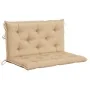 Banco columpio de 2 plazas hojas de palma y cojín bambú 202 cm de , Balancines de jardín - Ref: Foro24-3063936, Precio: 488,4...