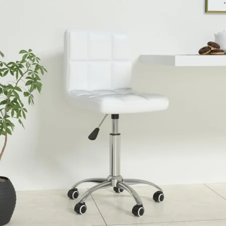 Silla de oficina giratoria de cuero sintético blanco by , Office chairs - Ref: Foro24-334333, Price: 89,08 €, Discount: %