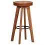 Taburetes de cocina 2 uds cuero auténtico madera maciza acacia by , Kitchen stools - Ref: Foro24-348164, Price: 175,11 €, Dis...