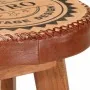 Taburetes de cocina 2 uds cuero auténtico madera maciza acacia by , Kitchen stools - Ref: Foro24-348164, Price: 175,11 €, Dis...