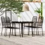 Juego de comedor de jardín 5 piezas negro de , Conjuntos de jardín - Ref: Foro24-3099145, Precio: 314,85 €, Descuento: %