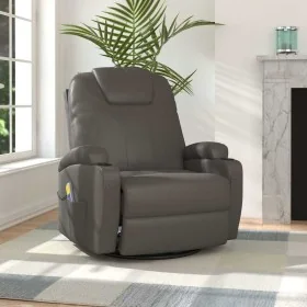 Sillón de masaje mecedora de cuero sintético gris antracita by , Electric massage chairs - Ref: Foro24-335850, Price: 475,12 ...
