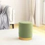Hocker de almacenaje redondo verde mostaza terciopelo by , Folding stools and chairs - Ref: Foro24-340292, Price: 49,53 €, Di...