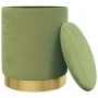 Hocker de almacenaje redondo verde mostaza terciopelo by , Folding stools and chairs - Ref: Foro24-340292, Price: 49,53 €, Di...
