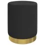 Taburete redondo con almacenaje terciopelo negro by , Folding stools and chairs - Ref: Foro24-340290, Price: 49,53 €, Discoun...