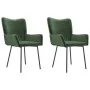 Sillas de comedor 2 unidades terciopelo verde oscuro by , dining chairs - Ref: Foro24-344800, Price: 124,55 €, Discount: %