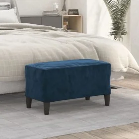 Banco de terciopelo azul 70x35x41 cm by , Banks - Ref: Foro24-349406, Price: 48,41 €, Discount: %
