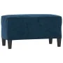 Banco de terciopelo azul 70x35x41 cm by , Banks - Ref: Foro24-349406, Price: 48,41 €, Discount: %