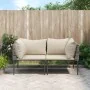 Sofás de esquina jardín con cojines 2 uds ratán sintético gris by , Modular outdoor sofas - Ref: Foro24-364126, Price: 139,95...