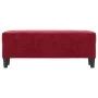 Banco de terciopelo rojo vino tinto 100x35x41 cm de , Bancos - Ref: Foro24-349425, Precio: 58,12 €, Descuento: %
