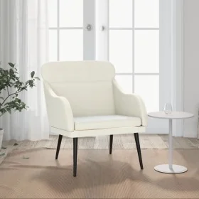 Sillón de terciopelo color crema 63x76x80 cm de , Sillones - Ref: Foro24-351443, Precio: 89,78 €, Descuento: %
