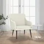 Sillón de terciopelo color crema 63x76x80 cm by , Armchairs - Ref: Foro24-351443, Price: 89,78 €, Discount: %