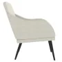 Sillón de terciopelo color crema 63x76x80 cm by , Armchairs - Ref: Foro24-351443, Price: 89,78 €, Discount: %