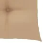 Sillas de jardín 2 uds madera maciza de teca con cojines beige de , Sillas de jardín - Ref: Foro24-3062505, Precio: 185,05 €,...