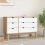Cajonera OTTA madera maciza pino marrón y blanco 111x43x73,5 cm von , Schubladen - Ref: Foro24-348587, Preis: 187,11 €, Rabat...