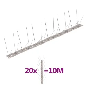 Set de 20 hileras pinchos contra pájaros y palomas 4 filas 10 m by , Animal repellents - Ref: Foro24-149131, Price: 46,37 €, ...