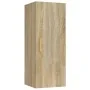 Armario de pared madera contrachapada color roble 34,5x34x90 cm de , Estantes y estanterías - Ref: Foro24-812432, Precio: 48,...
