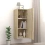 Armario de pared madera contrachapada color roble 34,5x34x90 cm de , Estantes y estanterías - Ref: Foro24-812432, Precio: 48,...