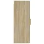 Armario de pared madera contrachapada color roble 34,5x34x90 cm de , Estantes y estanterías - Ref: Foro24-812432, Precio: 48,...