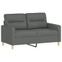 Sofá de 2 plazas con cojines tela gris oscuro 120 cm by , Sofas - Ref: Foro24-3200814, Price: 215,50 €, Discount: %
