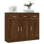 Aparador madera de ingeniería color roble marrón 91x28x75 cm by , Sideboards - Ref: Foro24-823015, Price: 102,66 €, Discount: %