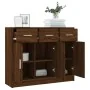 Aparador madera de ingeniería color roble marrón 91x28x75 cm by , Sideboards - Ref: Foro24-823015, Price: 102,66 €, Discount: %