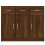 Aparador madera de ingeniería color roble marrón 91x28x75 cm by , Sideboards - Ref: Foro24-823015, Price: 102,66 €, Discount: %