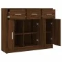 Aparador madera de ingeniería color roble marrón 91x28x75 cm by , Sideboards - Ref: Foro24-823015, Price: 102,66 €, Discount: %