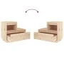 Mesita de noche madera maciza de pino 60x34x51 cm de , Mesitas de noche - Ref: Foro24-814374, Precio: 71,18 €, Descuento: %