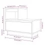 Mesita de noche madera maciza de pino 60x34x51 cm de , Mesitas de noche - Ref: Foro24-814374, Precio: 71,18 €, Descuento: %