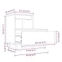 Mesita de noche madera maciza de pino 60x34x51 cm de , Mesitas de noche - Ref: Foro24-814374, Precio: 71,18 €, Descuento: %