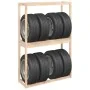 Soporte para neumáticos madera maciza de pino 120x40x180 cm de , Estanterías industriales - Ref: Foro24-825003, Precio: 80,45...
