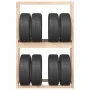 Soporte para neumáticos madera maciza de pino 120x40x180 cm de , Estanterías industriales - Ref: Foro24-825003, Precio: 80,45...