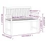vidaxL Banco de jardín 110 cm madera maciza acacia von , Gartenbänke - Ref: Foro24-316610, Preis: 144,72 €, Rabatt: %