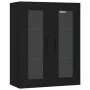 Armario de pared colgante negro 69,5x34x90 cm de , Aparadores - Ref: Foro24-812286, Precio: 85,73 €, Descuento: %