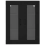 Armario de pared colgante negro 69,5x34x90 cm de , Aparadores - Ref: Foro24-812286, Precio: 85,73 €, Descuento: %