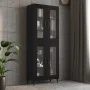 Armario de pared colgante negro 69,5x34x90 cm de , Aparadores - Ref: Foro24-812286, Precio: 85,73 €, Descuento: %