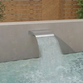 Fuente de piscina acero inoxidable plateada 45x26x13 cm by , Fountains and waterfalls - Ref: Foro24-148921, Price: 114,26 €, ...