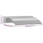 Fuente de piscina acero inoxidable plateada 45x26x13 cm de , Fuentes y cascadas - Ref: Foro24-148921, Precio: 114,21 €, Descu...