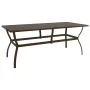 Mesa de jardín de acero marrón 190x80x72 cm de , Mesas de jardín - Ref: Foro24-312281, Precio: 161,74 €, Descuento: %