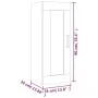 Armario de pared madera de ingeniería marrón roble 35x34x90 cm von , Regale und Regale - Ref: Foro24-817452, Preis: 35,54 €, ...